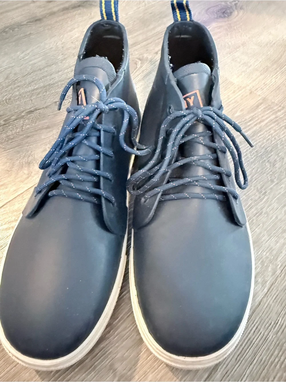 Men's Navy High-Top Casual Sneakers